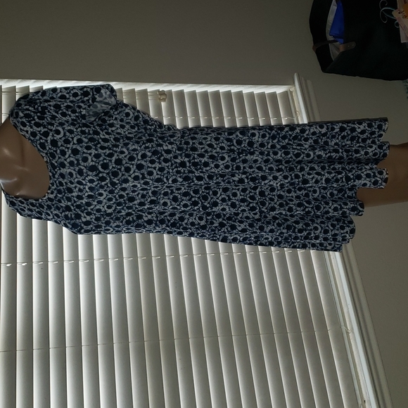 Michael Kors L artsy abstract ring print jersey knit fit & flare above knee - Picture 8 of 11